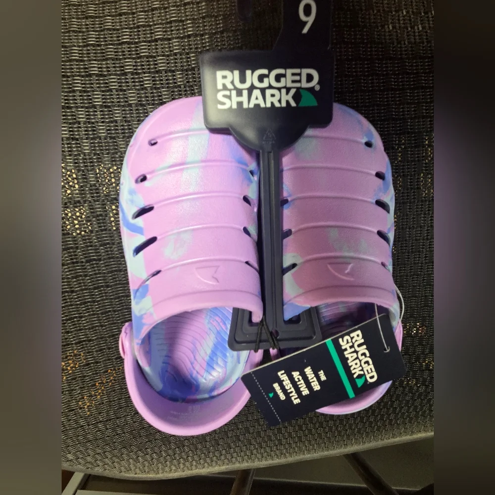 Vibrant Kids Clogs in Purple, Pink and Blue - Picture 3 of 3